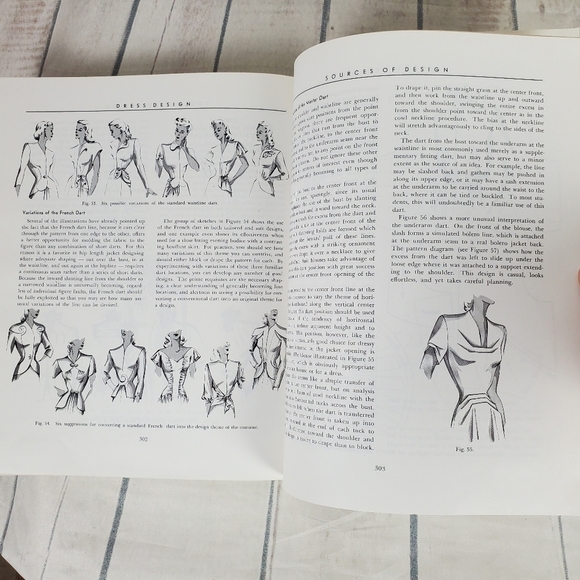 Vintage M.S. Hillhouse Dress Design Draping and  Flat Pattern Making Hardcover - Picture 5 of 16